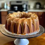 Buttermilk Sour Cream Pound Cake with Southern Caramel Icing