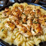 Cajun Chicken Rotini with Mozzarella Garlic Butter Sauce