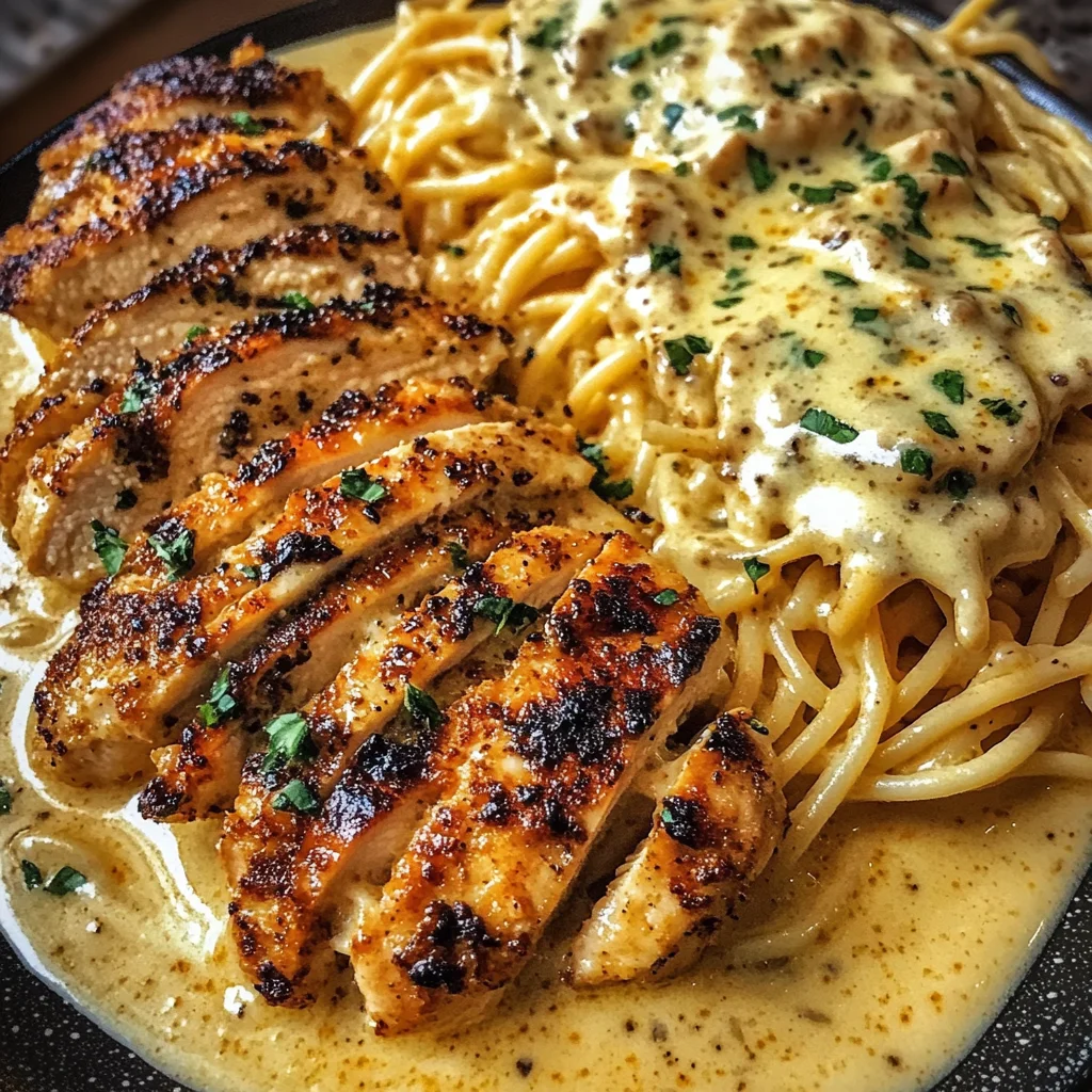 Creamy Cajun Chicken Spaghetti