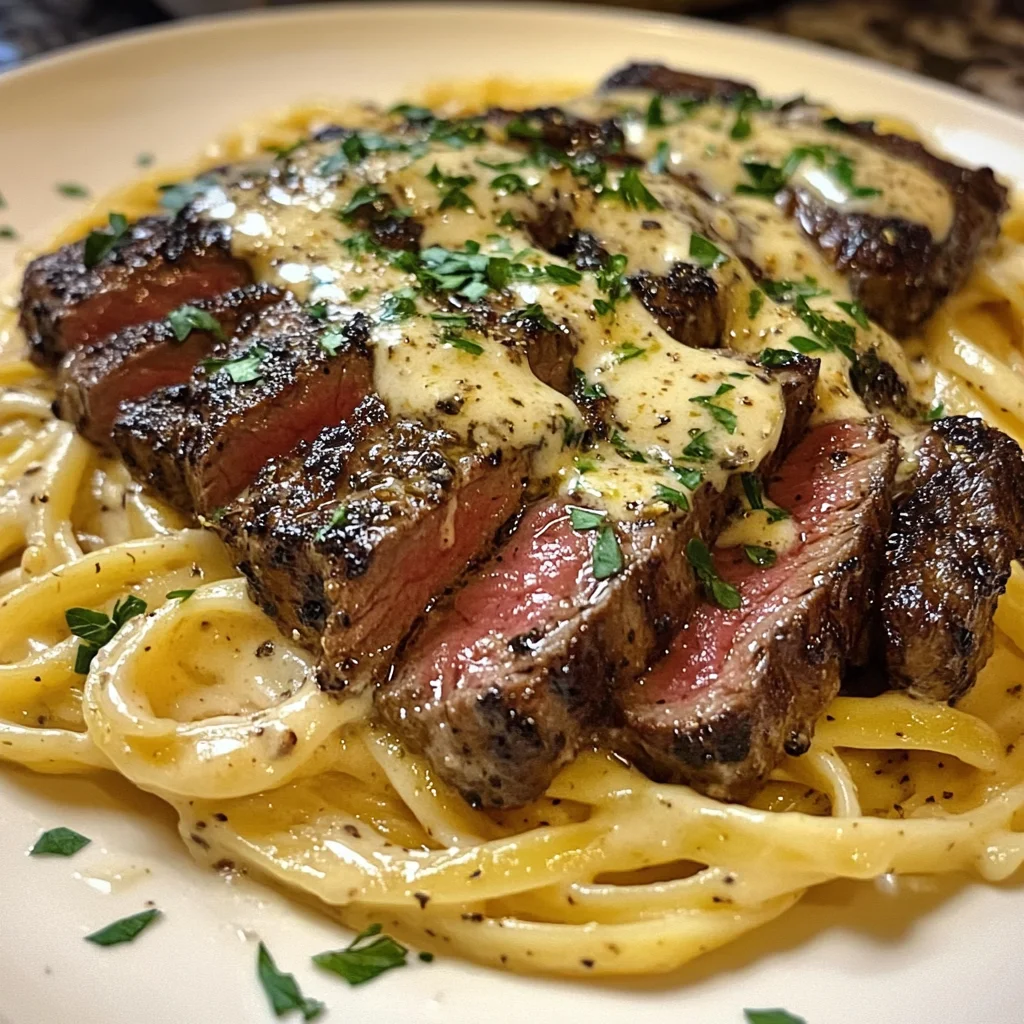 Creamy Cajun Steak Alfredo