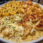 Creamy Chicken Tortellini with Mozzarella Garlic Sauce