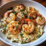 Creamy Garlic Butter Shrimp Bowl with Herb Rice