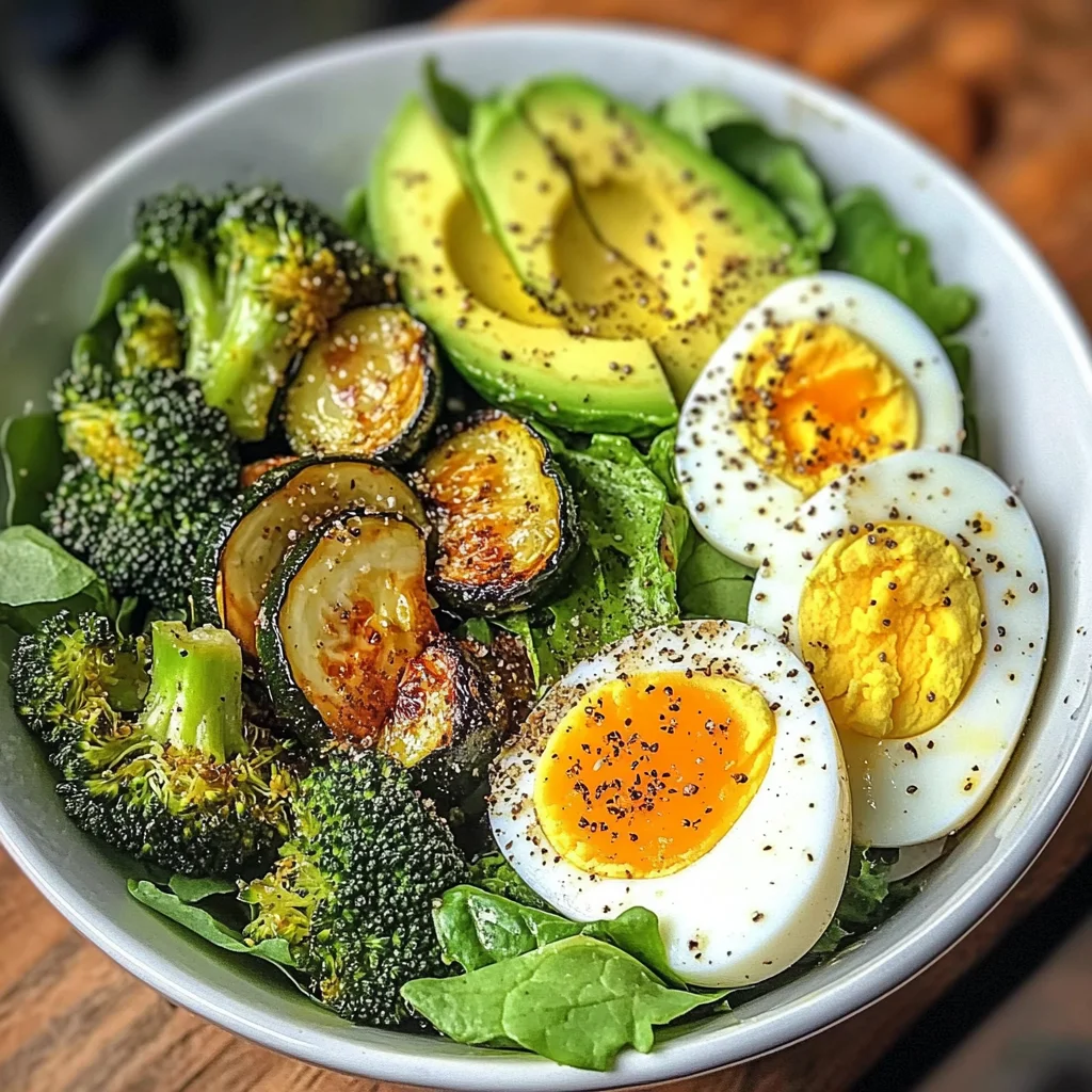 Jammy Egg Power Bowl with Roasted Veggies & Avocado