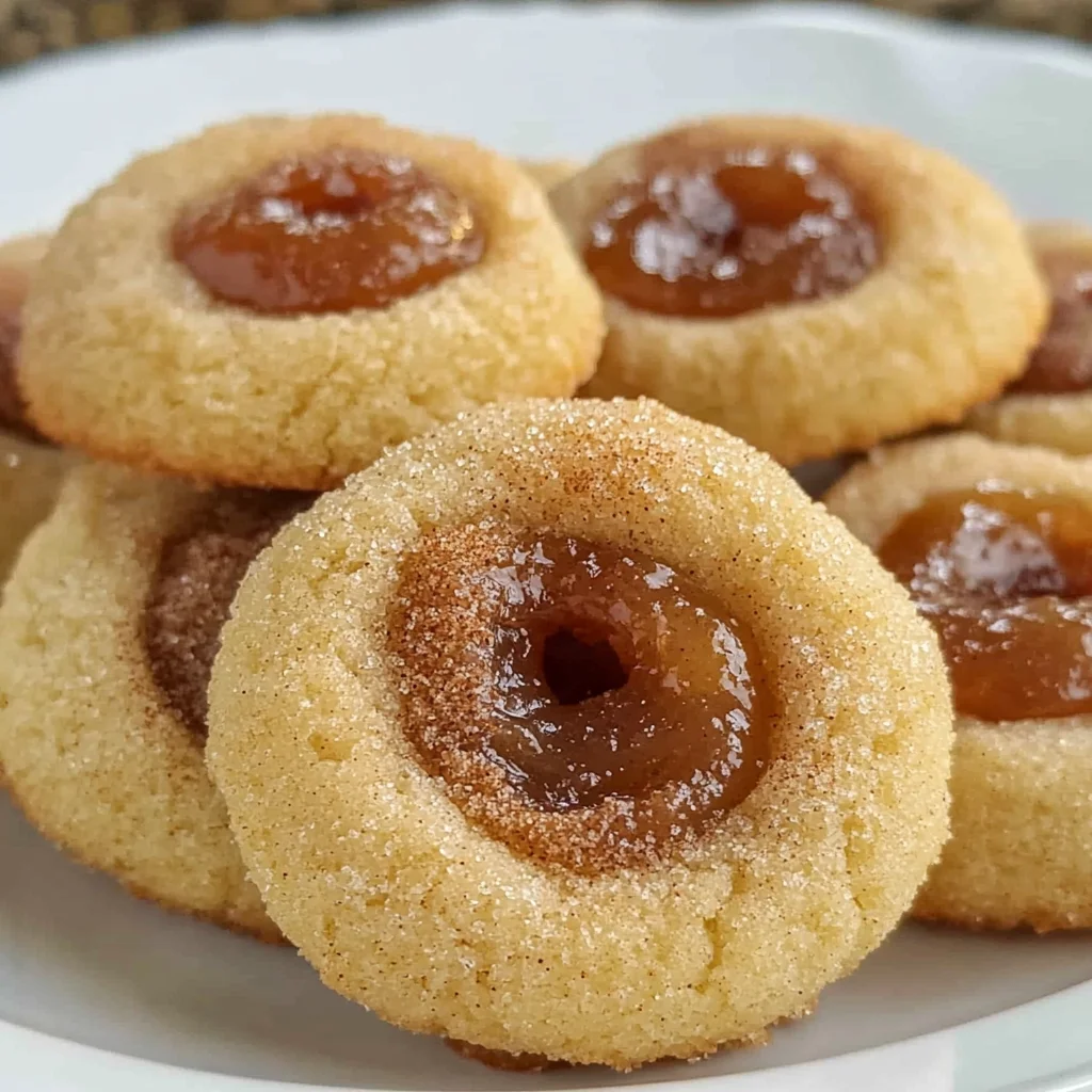 Apple Butter Thumbprint Cookies