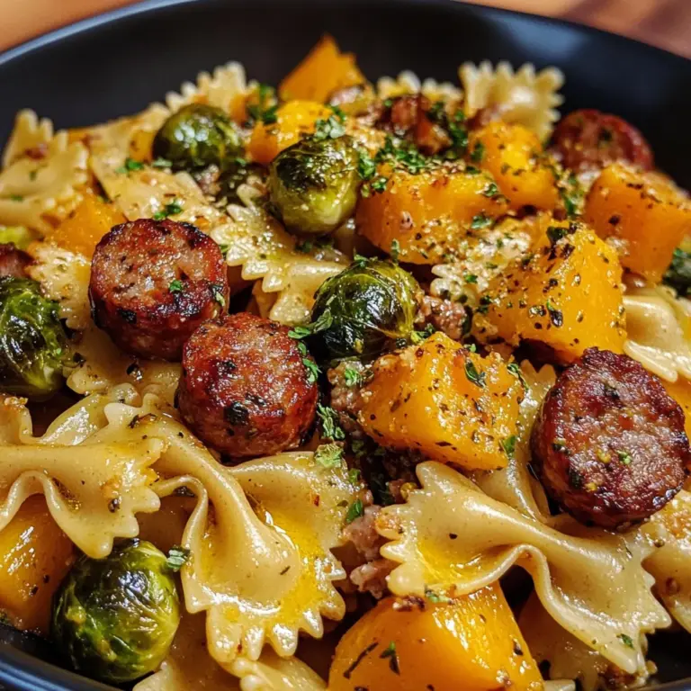 Autumn Sausage Pasta Squash