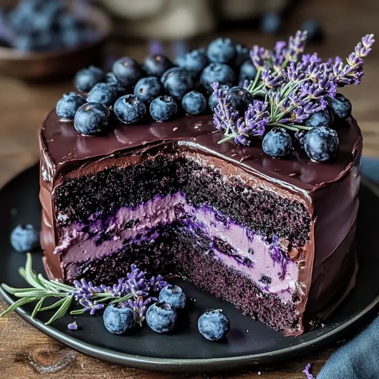 Blueberry Chocolate Lavender Dream Cake