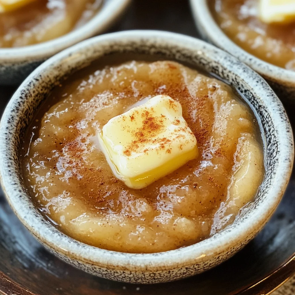 Hot Buttered Apple Sauce