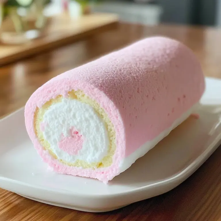 Japanese Cotton Candy Cake Roll