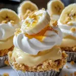 No-Bake Mini Banana Cream Pies - Easy & Delicious Recipe