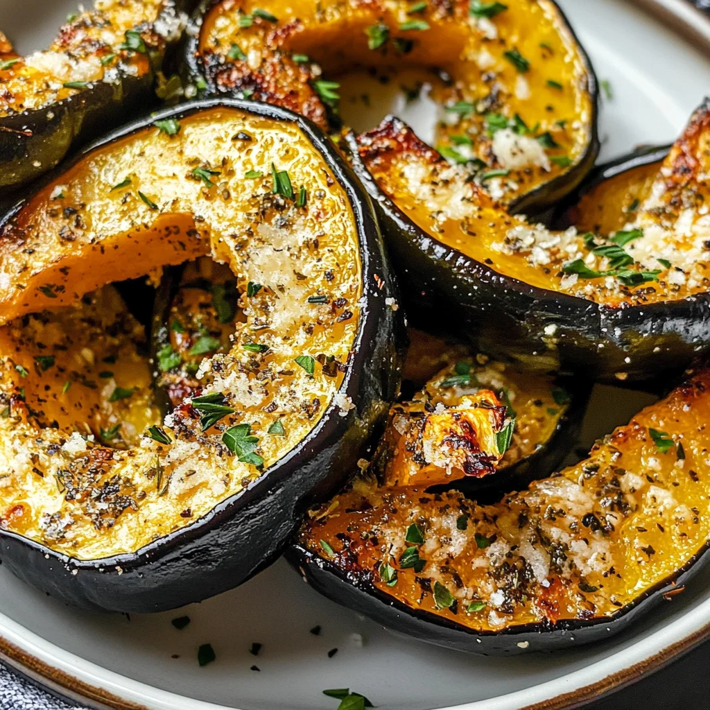 Parmesan Herb Roasted Acorn Squash