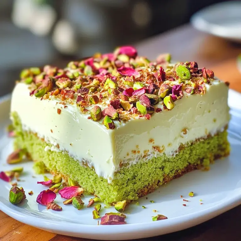 Pistachio Milk Cake