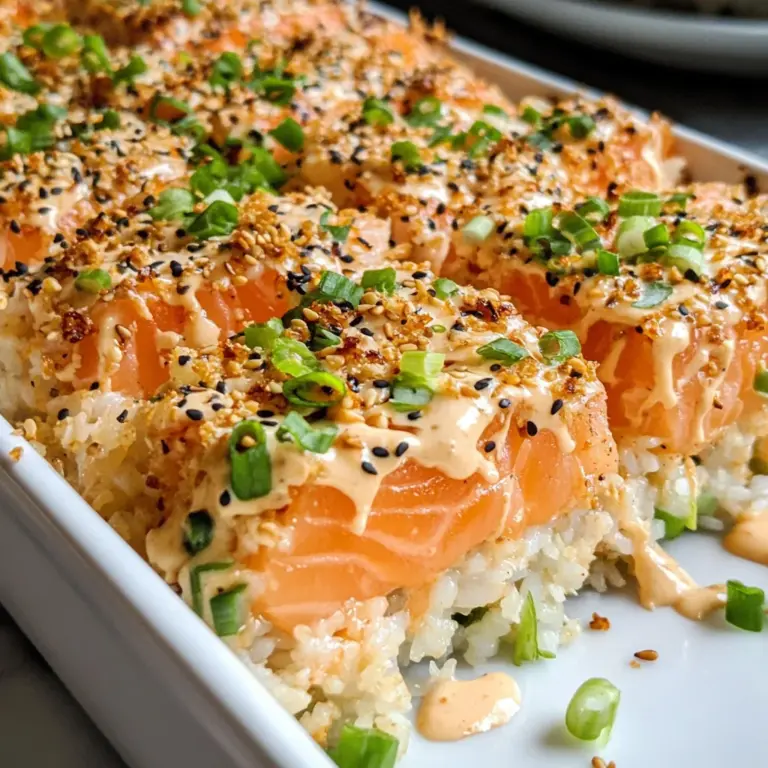Salmon Sushi Bake