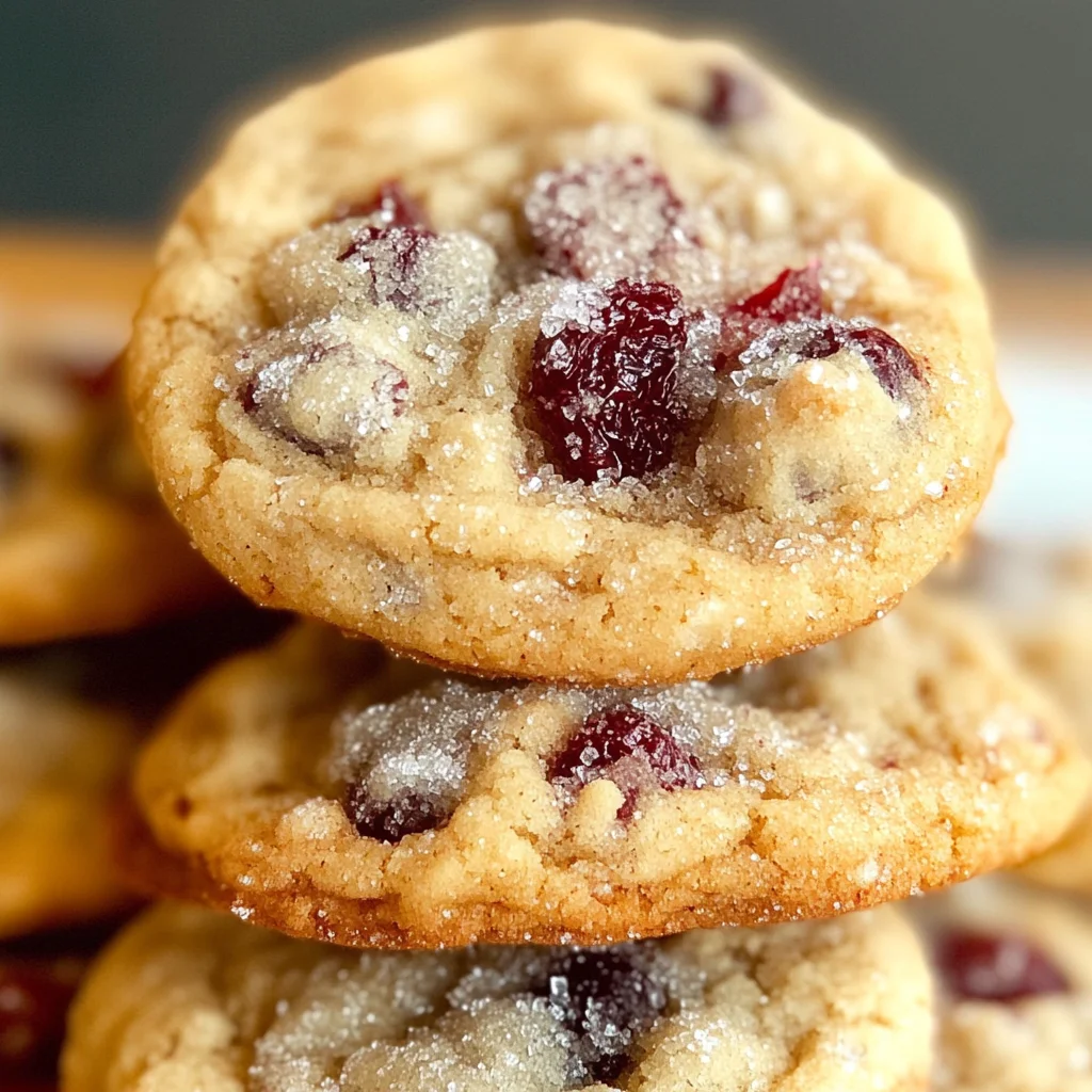 Soft Cranberry Sugar Cookies