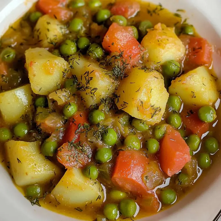 Traditional Greek Green Peas Stew