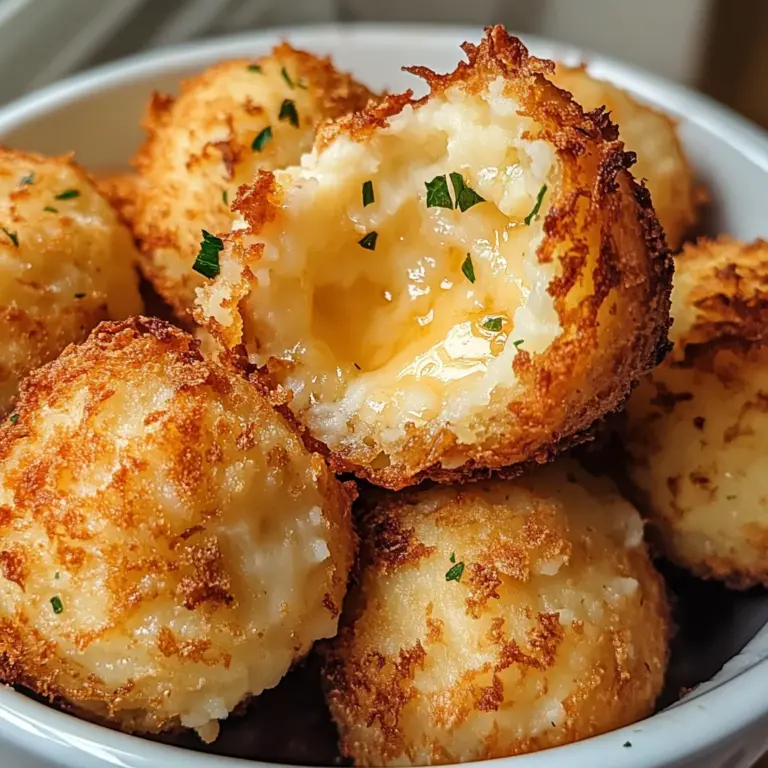 Air Fryer Cheesy Mashed Potato Balls