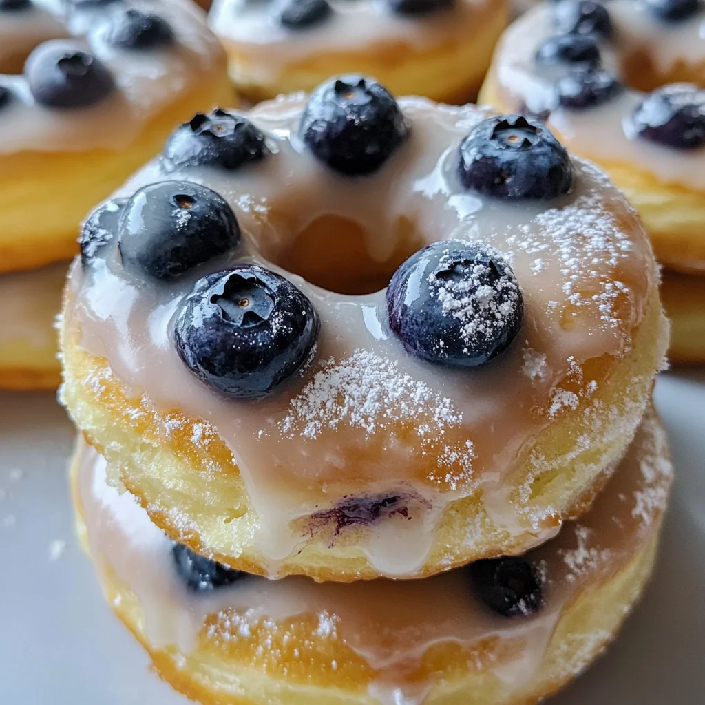 Baked Blueberry Donuts