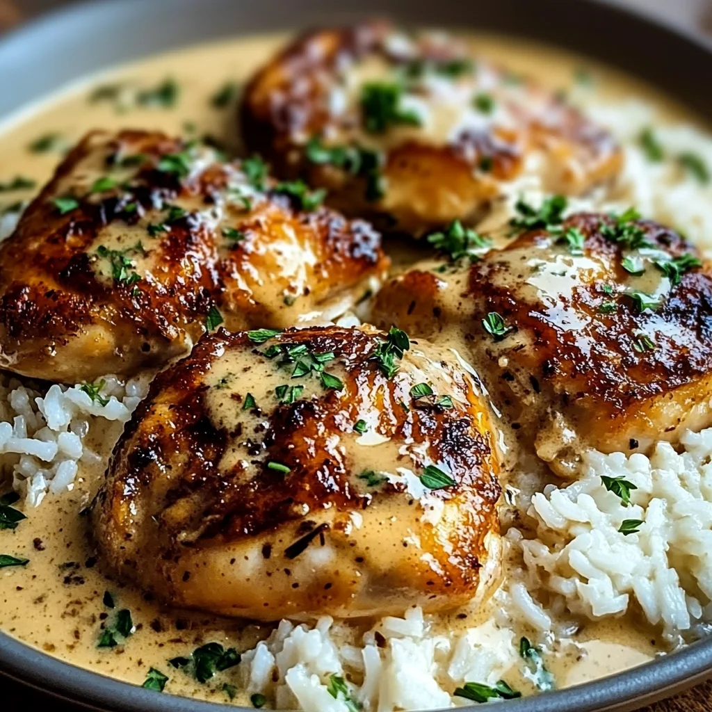 Best Smothered Chicken and Rice