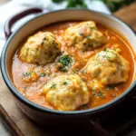 Best Tomato Soup with Cheddar Bay Dumplings