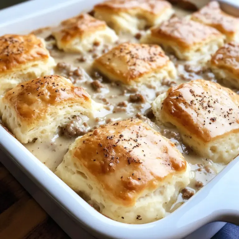 Biscuits and Gravy Casserole