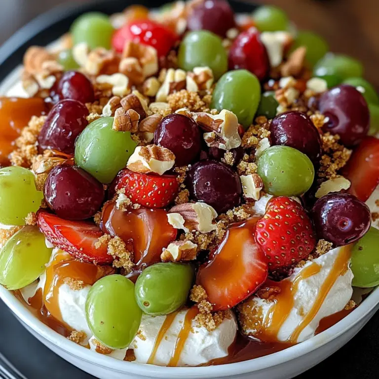 Caramel Crunch Cheesecake Fruit Salad