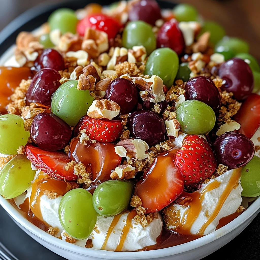 Caramel Crunch Cheesecake Fruit Salad
