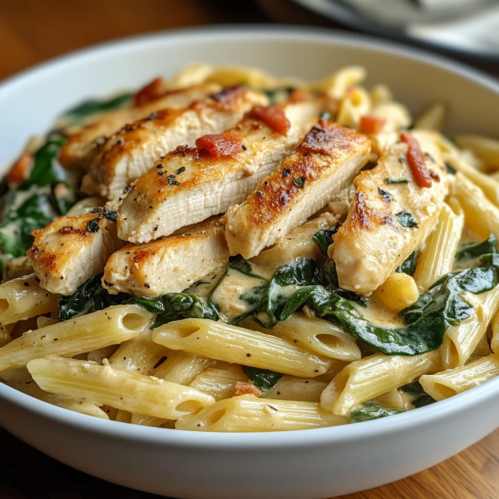 Chicken Spinach Penne