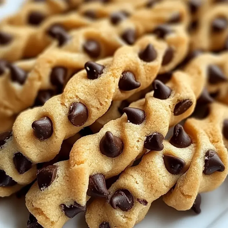 Chocolate Chip Cookie Dough Twists