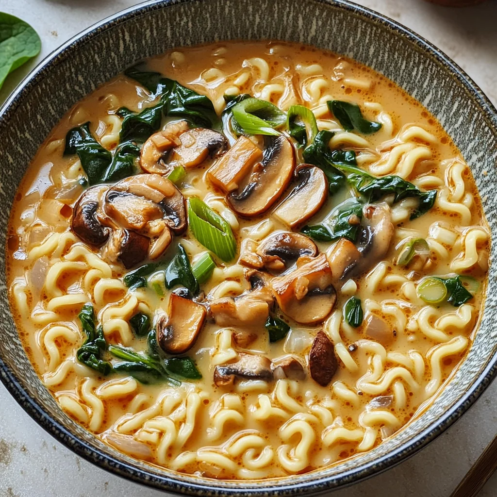 Creamy Mushroom Vegan Ramen