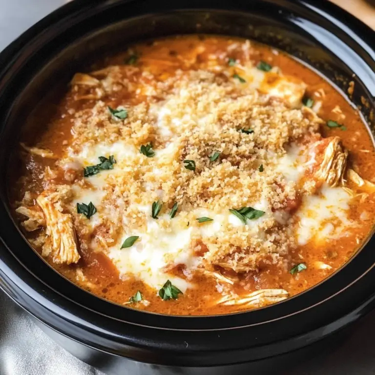 Crockpot Chicken Parmesan Soup