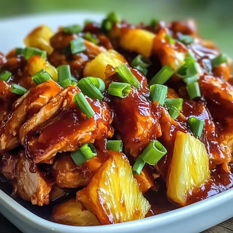 Crockpot Pineapple BBQ Chicken