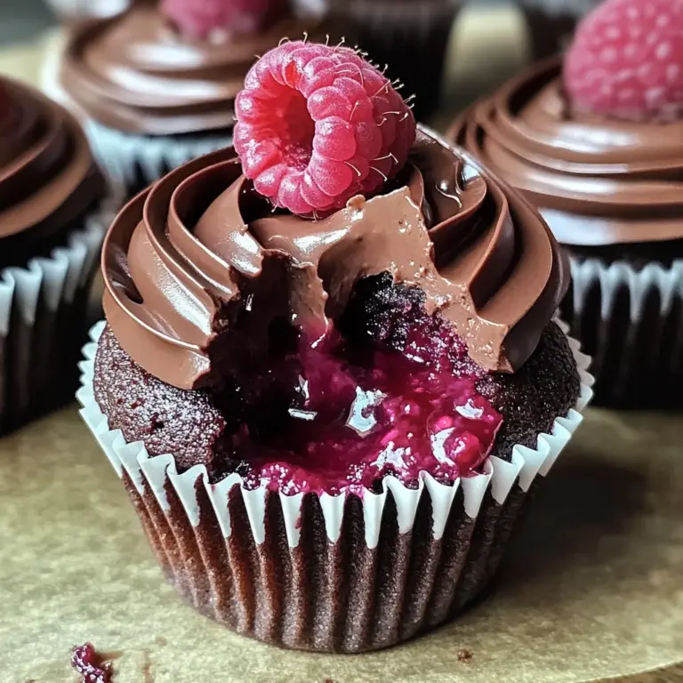 Decadent Raspberry Chocolate Lava Cupcakes You'll Adore