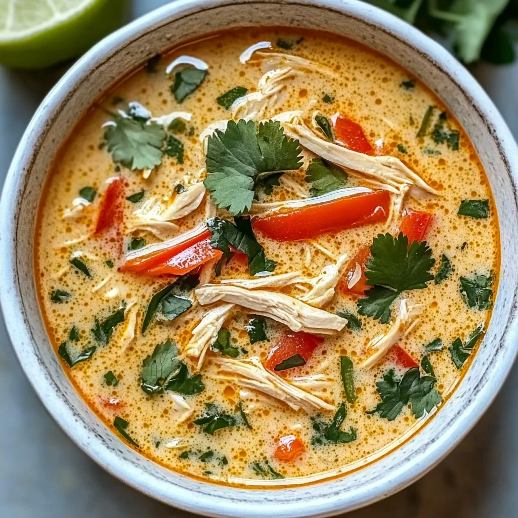Easy Thai Coconut Chicken Soup