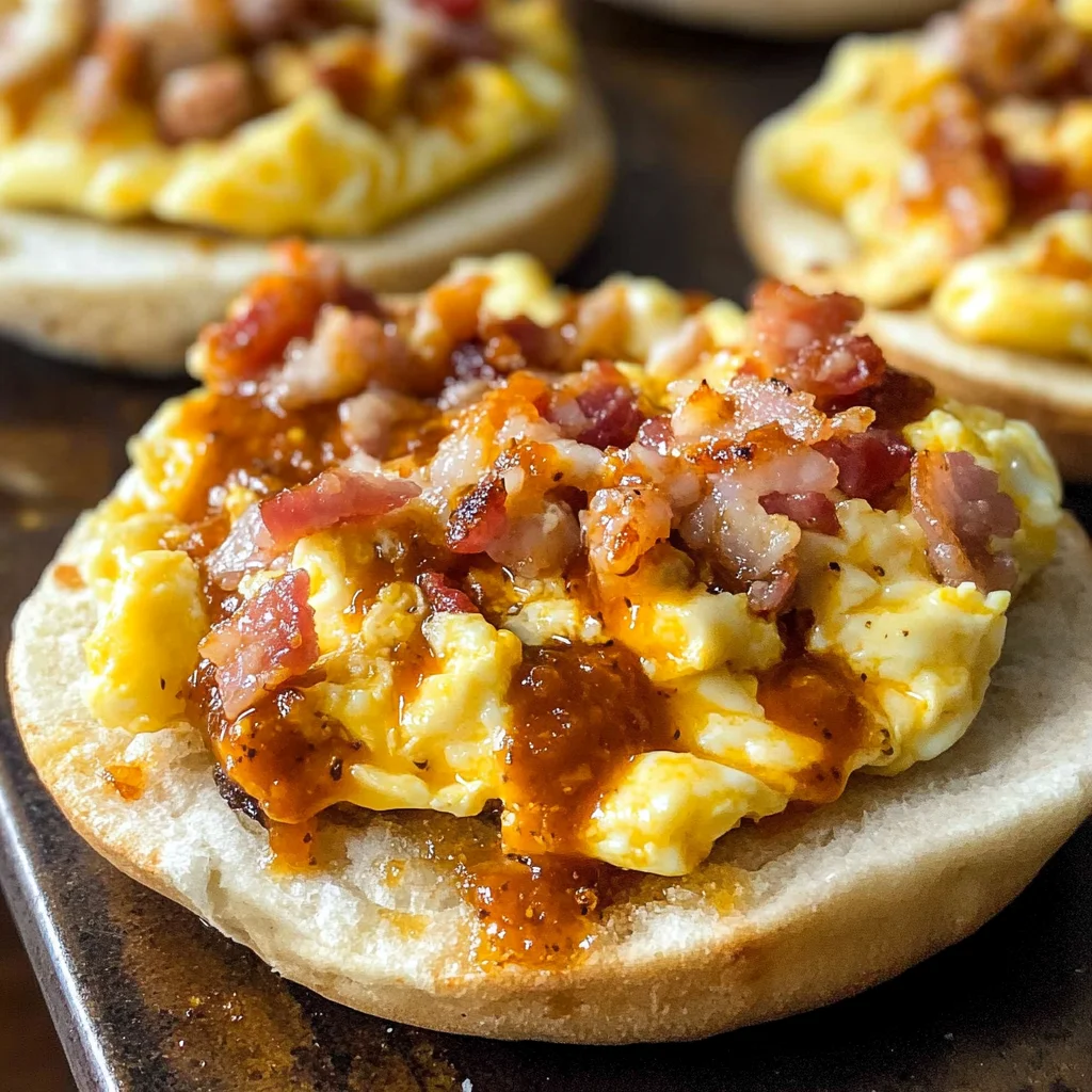 English Muffin Breakfast Pizzas