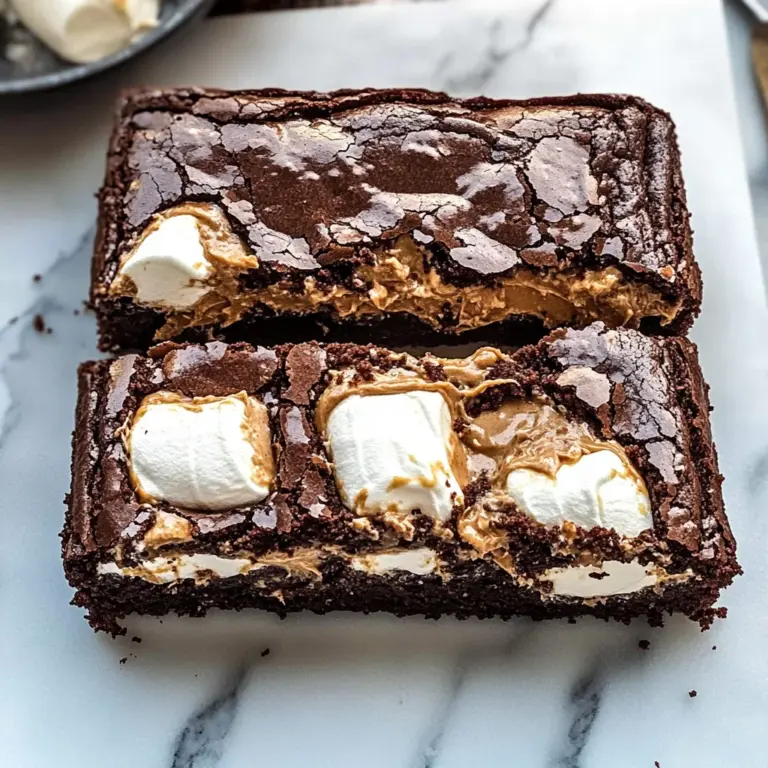 Fluffernutter Brownies