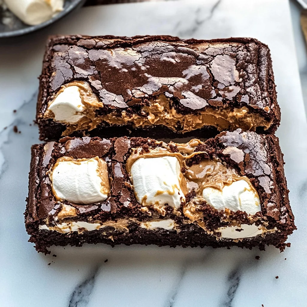 Fluffernutter Brownies
