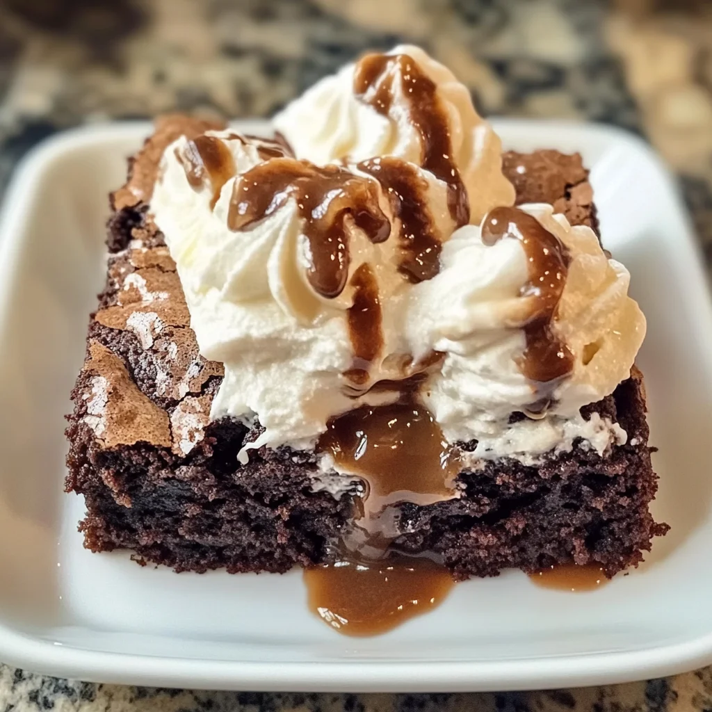 Gooey Root Beer Float Brownies - theamazingfood