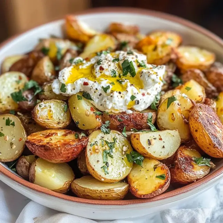 Greek Roasted Potatoes with Whipped Feta
