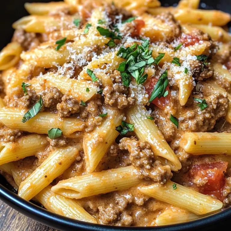 High Protein Creamy Beef Pasta Recipe for Quick Weeknight Dinners