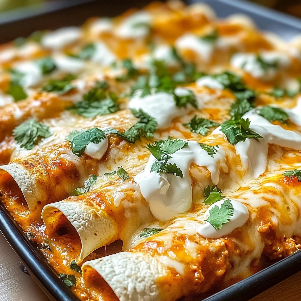 High Protein Creamy Chilli Chicken Enchiladas