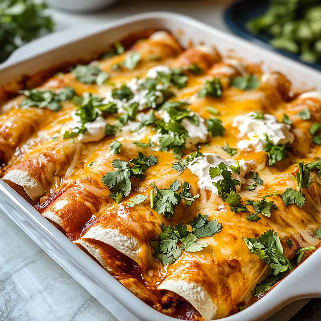 Homemade Easy Chicken Enchiladas
