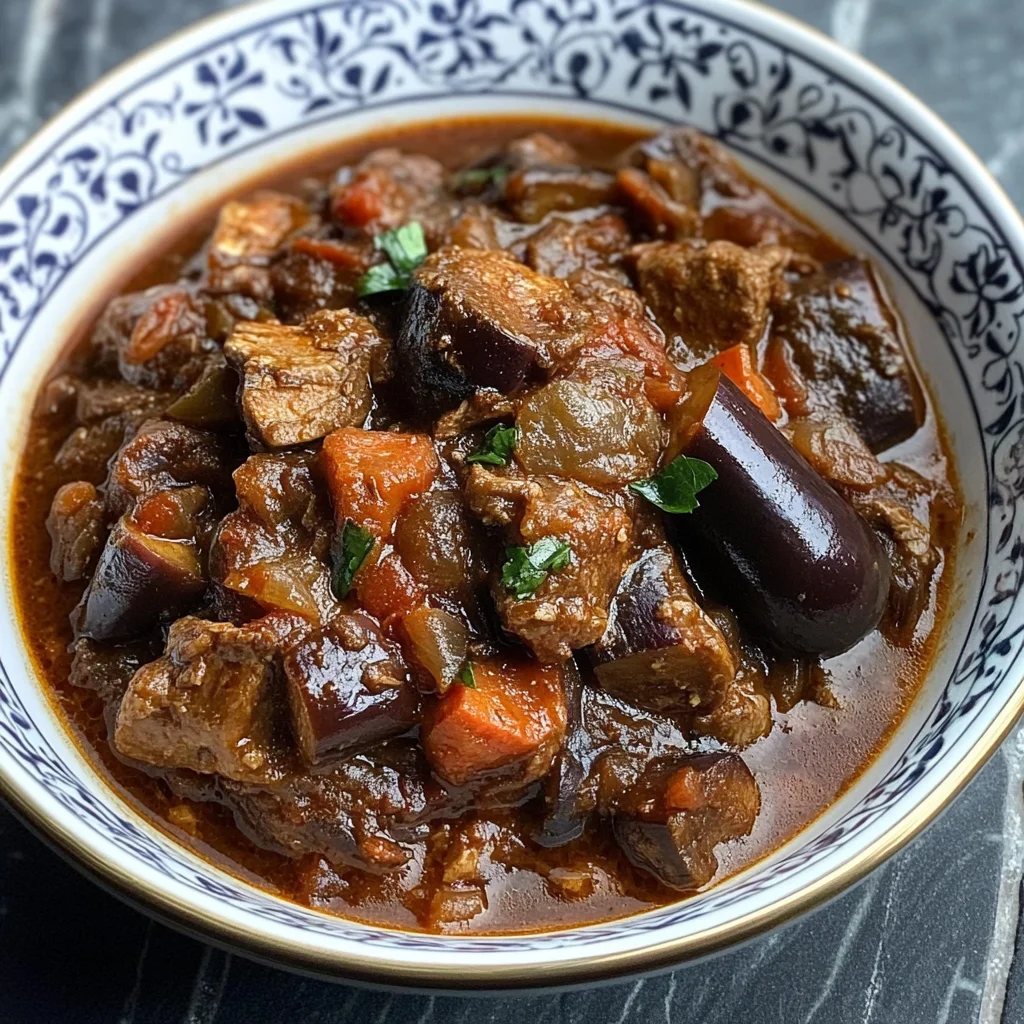 Lamb Stew with Eggplant