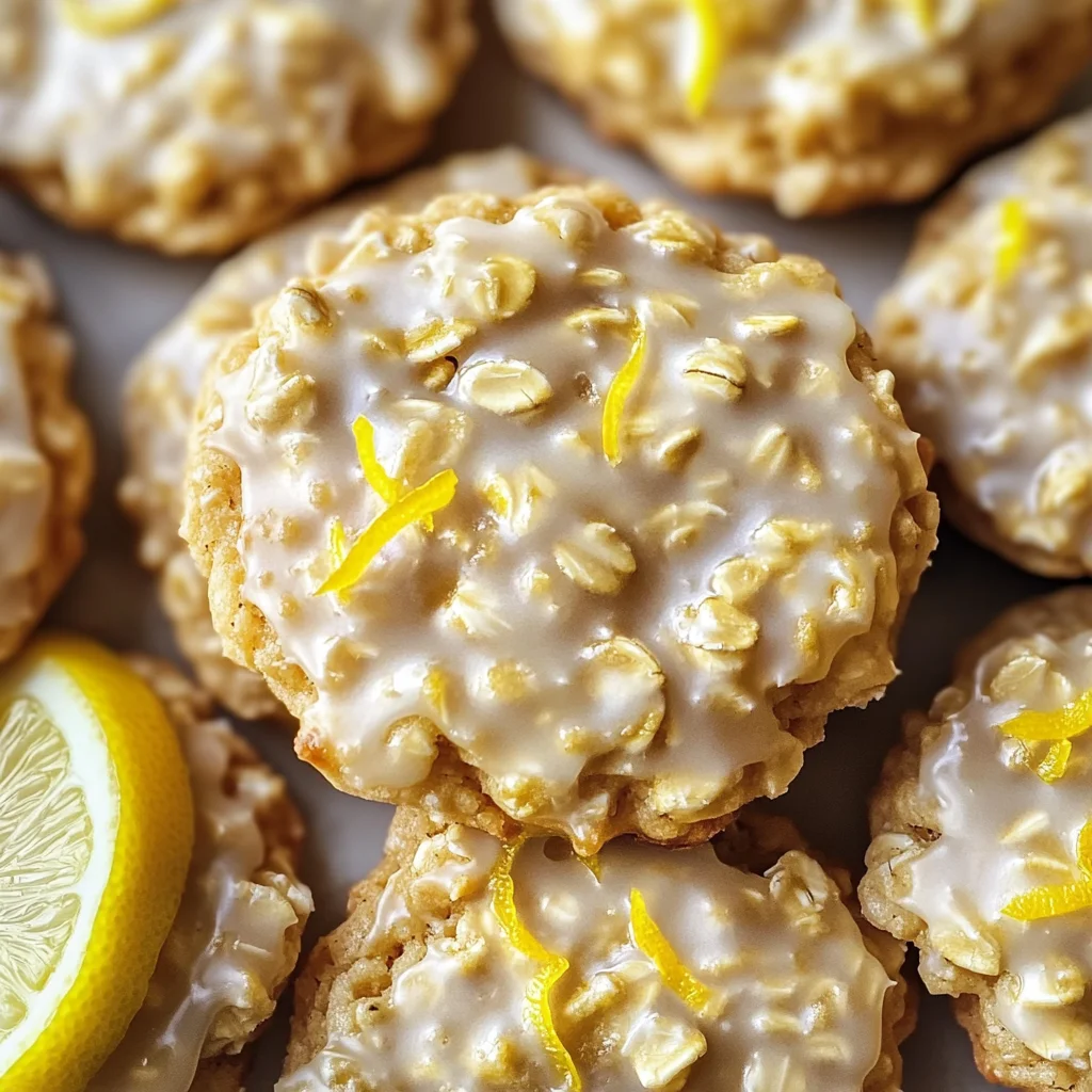 Lemon Oatmeal No-Bake Cookies