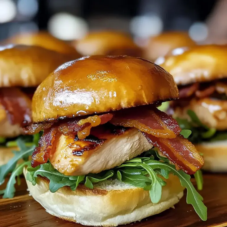 Maple Chicken & Turkey Bacon Sliders