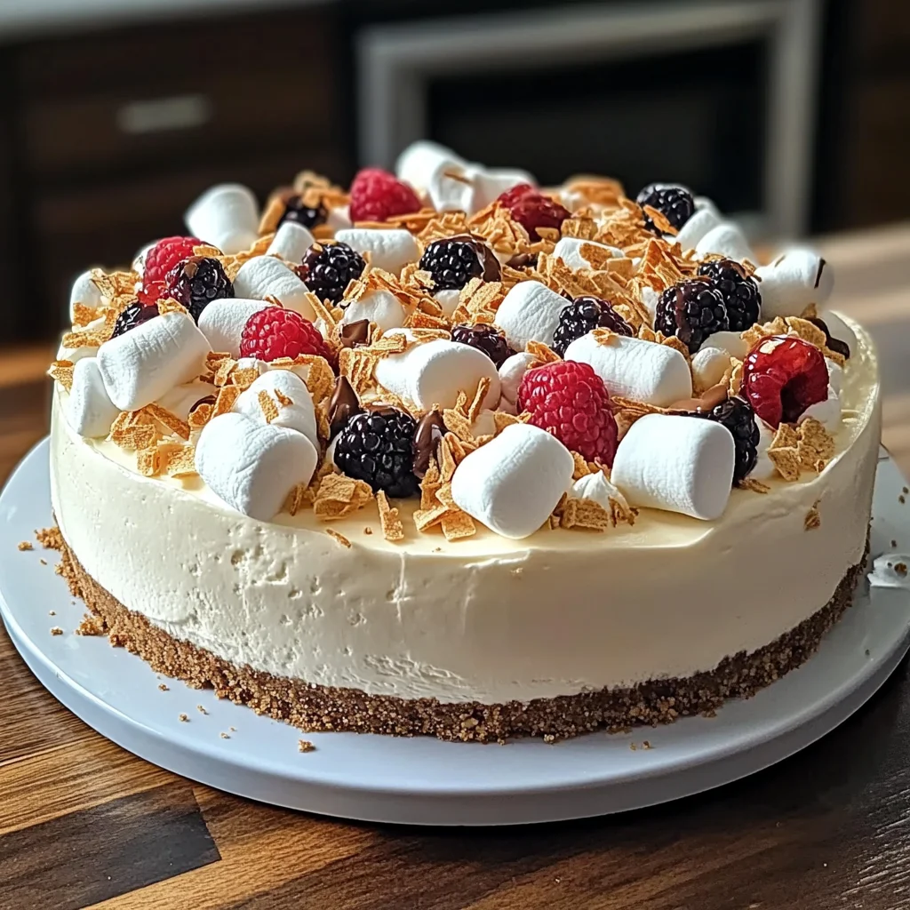 Marshmallow Whip Cheesecake : No-Bake Dream Dessert