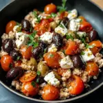 Mediterranean Keto Ground Chicken Skillet with Olives and Feta