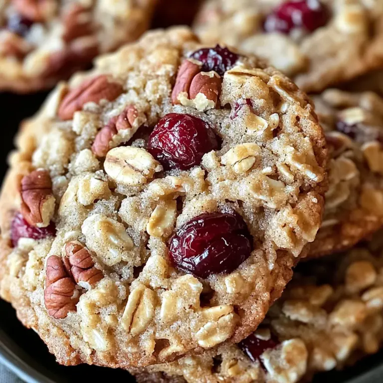 Oatmeal Cranberry Pecan Cookies