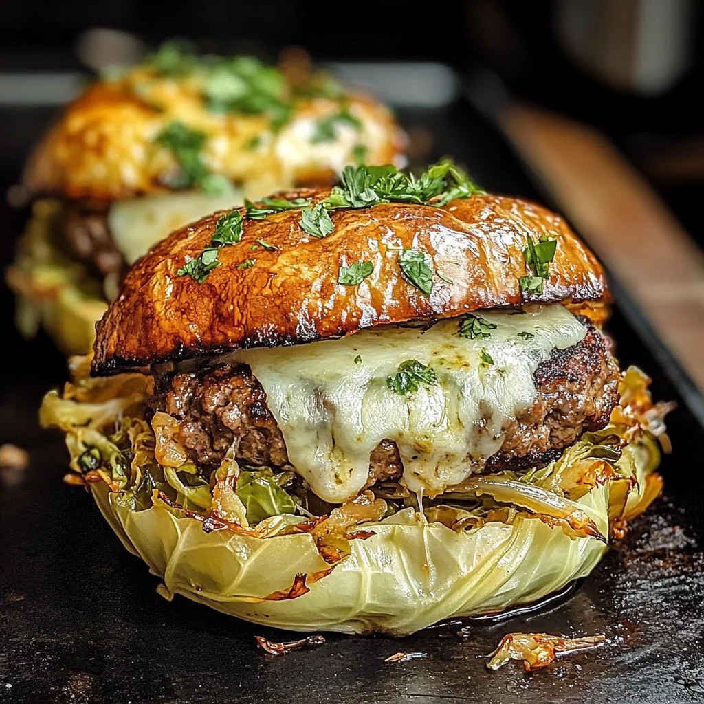 Oven-Baked Cabbage Burgers