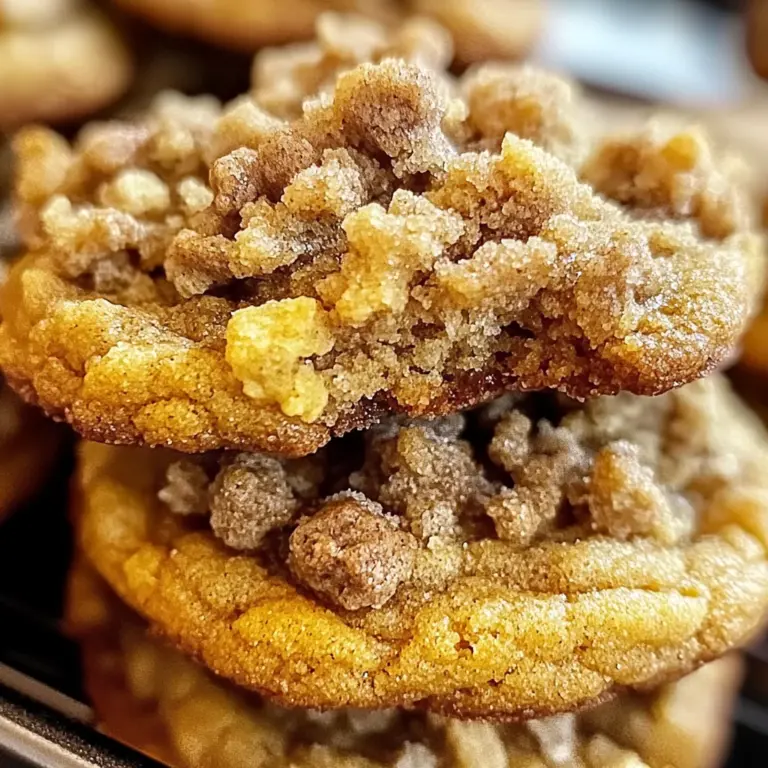 Pumpkin Cinnamon Crumble Cookies - Soft & Chewy Recipe