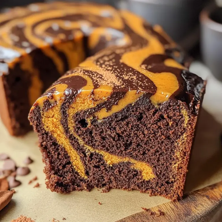 Pumpkin Marble Cake (vegan)