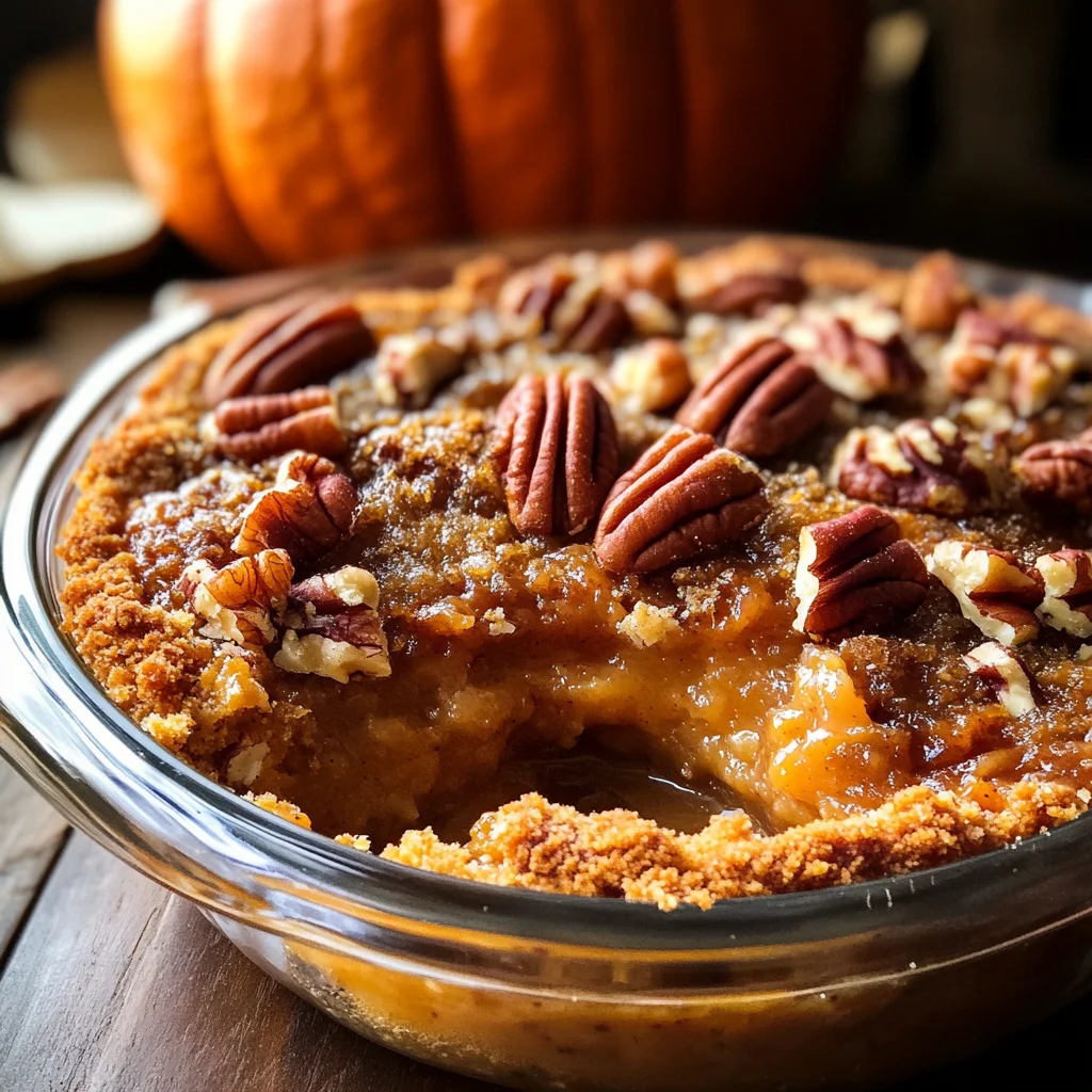 Pumpkin Pecan Cobbler